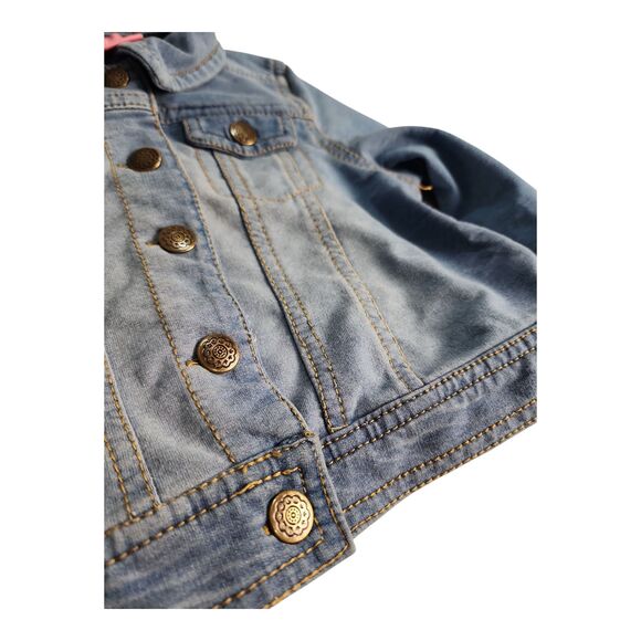Issac Mizrahi Little Girls Denim Jean Jacket Sz XS (4) Cowgirl School Streetwear - Picture 5 of 9